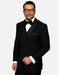 Statement Men's Black with Black Lapel Vest 100% Wool Tuxedo