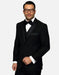 Statement Men's Black with Black Lapel Vest 100% Wool Tuxedo