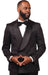 Vitali Black Modern Fit Vested Suit G2002