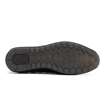 Marco Di Milano Nino Men's Shoes Black Sleek Genuine Caiman Crocodile Fashion Sneaker - Image 3