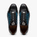 Marco Di Milano Portici Men's Shoes Blue & Black Exotic Lizard / Crocodile Casual Sneakers
