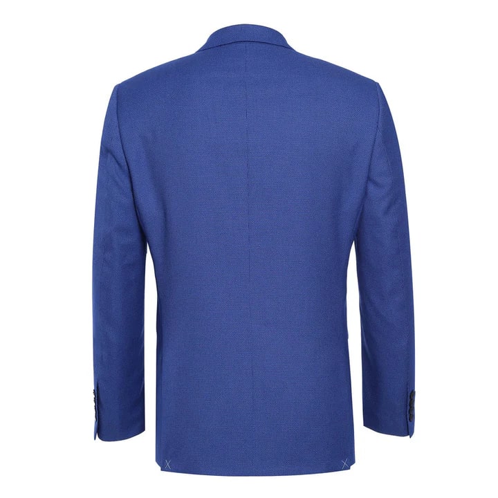 Saco vaquero - Western Sport Coat - Western Blazer - Mens Two Button Slim Fit Sport Coat Blazer In Blue Purple Micro Check