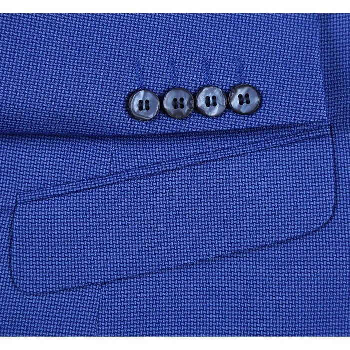 Saco vaquero - Western Sport Coat - Western Blazer - Mens Two Button Slim Fit Sport Coat Blazer In Blue Purple Micro Check