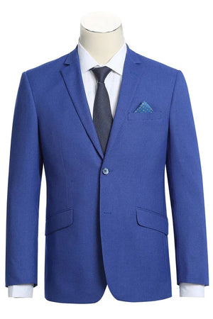 Saco vaquero - Western Sport Coat - Western Blazer - Mens Two Button Slim Fit Sport Coat Blazer In Blue Purple Micro Check