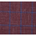 Saco vaquero - Western Sport Coat - Western Blazer- Mens Slim Fit Two Button Wool Sport Coat Blazer In Burgundy & Blue Windowpane Plaid