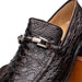 Marco Di Milano Fabro Men's Shoes Brown Exotic Crocodile Horsebit Loafers