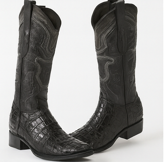 Botas de Cocodrilo Caiman Cola Horma Europea LAB