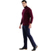 MENS BURGUNDY PULLOVER TURTLENECK SWEATER