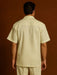 Mens walking suits casual two piece sets Summer Short Sleeve Shirt & Pants Casual Two Piece Mens Walking Outfit For Sale Pant Sets Casual Suit Set Men's Suit 100% Mens Linen Suit - Fabric – Cream