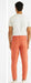 Linen Flat Front Pants Tangy Orange