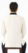 Men's Ivory and Black Satin Lapels Dress The Groom Holds The Wedding Suit (Jacket + Pants)