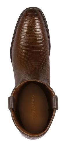 Los Altos Boots Men's Lizard Teju Roper Western Boots Brown - Image 2