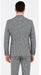 Men's Grey Glen Plaid Double-Breasted Suit – Classic Prince of Wales Check Two-Piece Set By Rossiman
