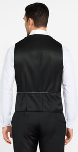 Men's Solid Black Vest 