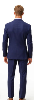 Dark navy suit purple tie Package Combo