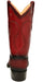 Men's King Exotic Snip Toe Stingray Boots Single Stone Handmade Burnished Burgundy (494R1243)