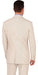 Men's 2PC Summer Seersucker Modern Fit Suit in Tan Pinstripe