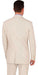 Men's 2PC Summer Seersucker Modern Fit Suit in Tan Pinstripe