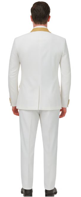 White and Gold Suit