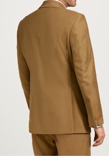Men'S Camel ~ Khaki 2-Button 2 Piece Suits - Two Piece Business Suits Suit