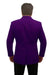 Single-Breasted Fully Lined Men's 2 Btn Notch Collar Velvet Purple