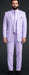 Lavender SUIT 3PC FASHION ZOOT WITH VEST Cover Buttons Comes