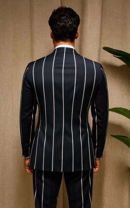 Gangster Pinstripe Double-Breasted Suit