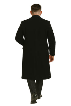 Arthur Shelby Vested Gray Plaid Peaky Blinders Suit - Peaky Blinders Outfit + Black  Double Breasted Overcoat (Peaky Blinder Custome) - Image 9