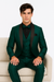 Mens Emerald Green Tuxedo with Black Satin Shawl Lapel – 3 Piece Formal Suit with Vest