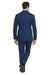 Men's Bold Gangster 1920s Vintage Navy Blue ~ White Gangster Bold Stripe 2 Buttons Vested Dress Suit for Men