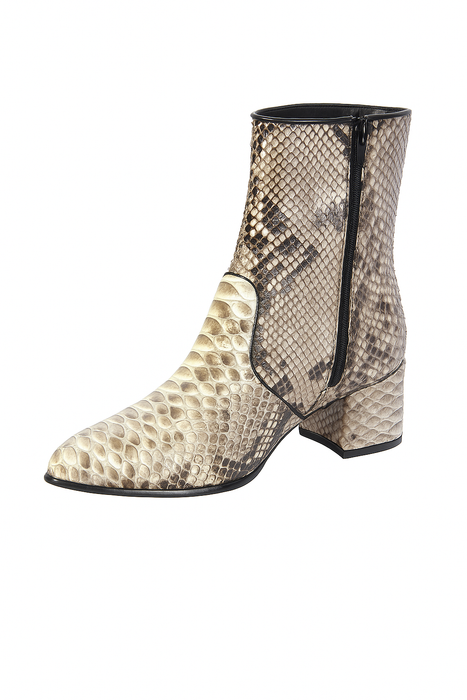 Mens Python Snakeskin Ankle Boots