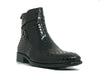 Carrucci Basket Weave Calfskin Buckle Boot