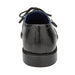 Belvedere Batta Black Ostrich Cap Toe Dress Shoe for Men
