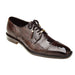Belvedere Batta Cap Toe Ostrich Dress Shoe – Chocolate Brown