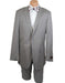 Men's High Fashion Beige  100% Wool Extra Long Suits Flat Front Pants