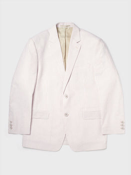 Natural Striped Seersucker Jacket
