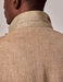 Mens Linen Suit For Beach Wedding - Summer Suit in Beige Herringbone