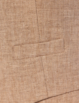 Mens Linen Suit For Beach Wedding - Summer Suit in Beige