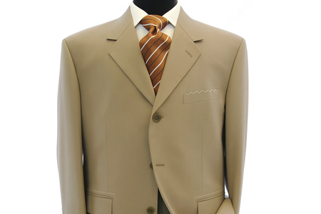 Available In 2 Or 3 Buttons Style Regular Classic Cut Dark Conservative Business Tan ~ Beige Double Vent Real Cheap Priced Business Suits Clearance Sale 100% Worsted Wool Higher Quality Side Vent