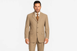 Available In 2 Or 3 Buttons Style Regular Classic Cut Dark Conservative Business Tan ~ Beige Double Vent Real Cheap Priced Business Suits Clearance Sale 100% Worsted Wool Higher Quality Side Vent