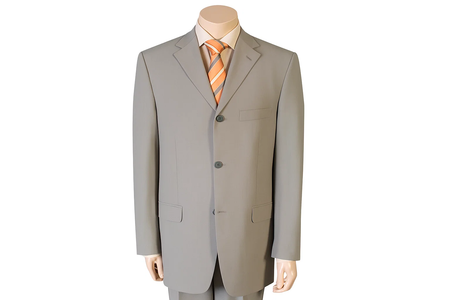 Cheap Priced Men's Dress Suit For Sale Tan - Beige Feel Rayon Viscose (SUPER 120) 2 Button Style