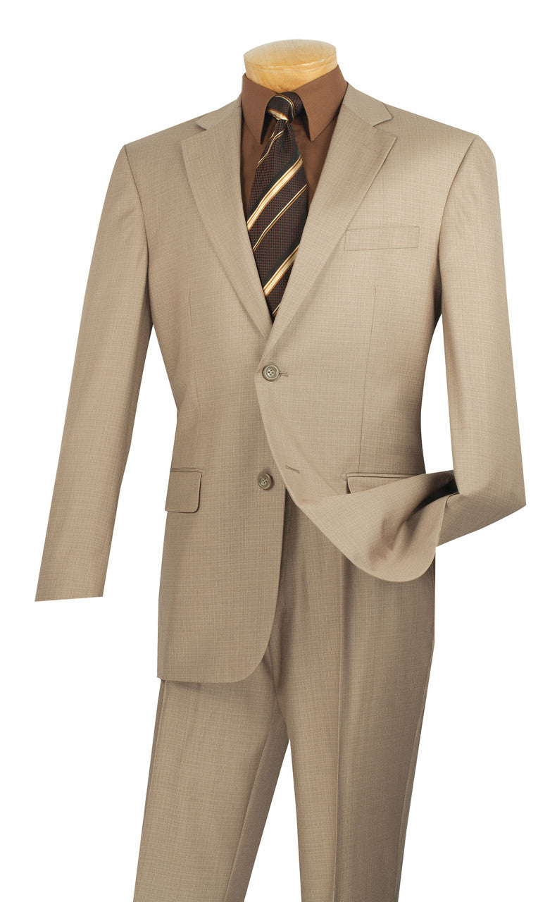 Mens Vinci Two Button Texture Weave Suit Modern Fit