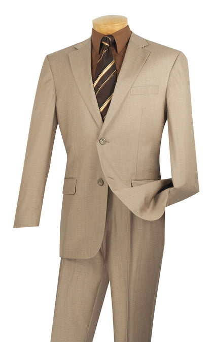 Mens Vinci Two Button Texture Weave Suit Modern Fit