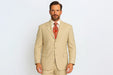Groomsmen Suits Very Light Tan ~ Beige Summer Suit Light Weight Available In 2 Or 3 Buttons Style Regular Classic Cut Cheap Priced Business Suits Clearance Sale