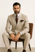 Suits With Baggy Pleated Pants - Wide Leg Pants 100% Wool - Classic Fit in  Light Brown Color by Rossiman