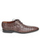Mens Los Altos Brown Genuine Caiman Belly Lace Up