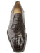 Brown Dress Shoe Authentic Genuine Skin Italian Onesto Dark Brown