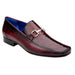 Belvedere Bruno Burgundy Ostrich Leg & Italian Calf Loafers