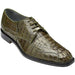Belvedere Chapo Olive Hornback Crocodile Shoes
