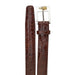 Belvedere Men's Alligator Dress Belt in Navy